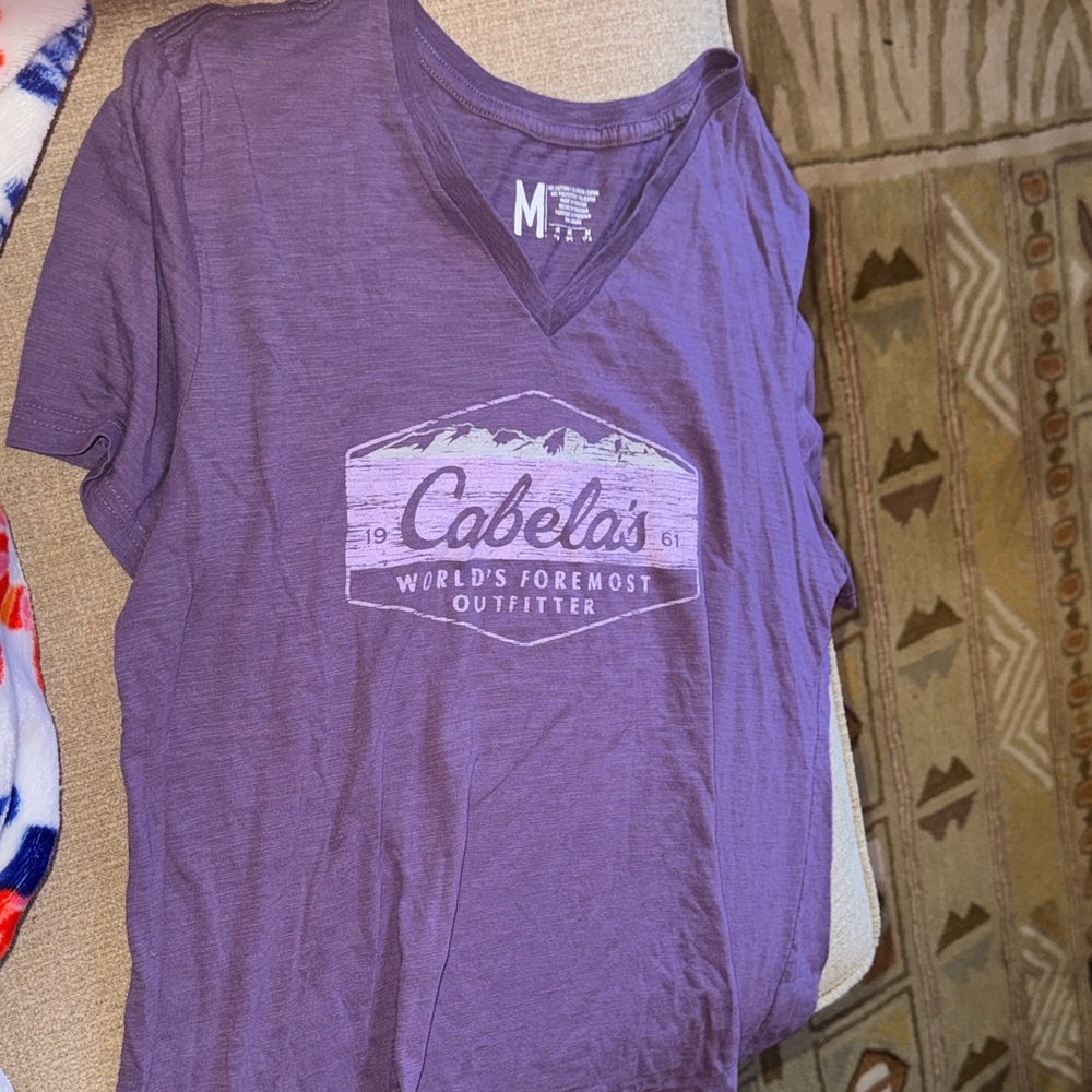 Cabela's Violet V-Neck Tee